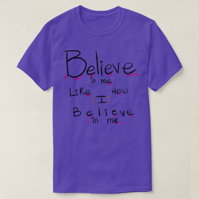 Camiseta Believe 5 (Diseño del anverso)