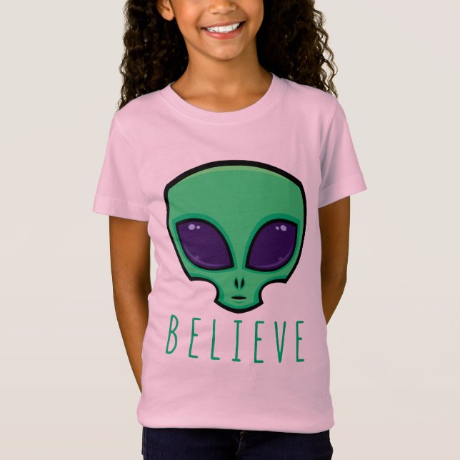 Camiseta Believe Alien Head (Anverso)