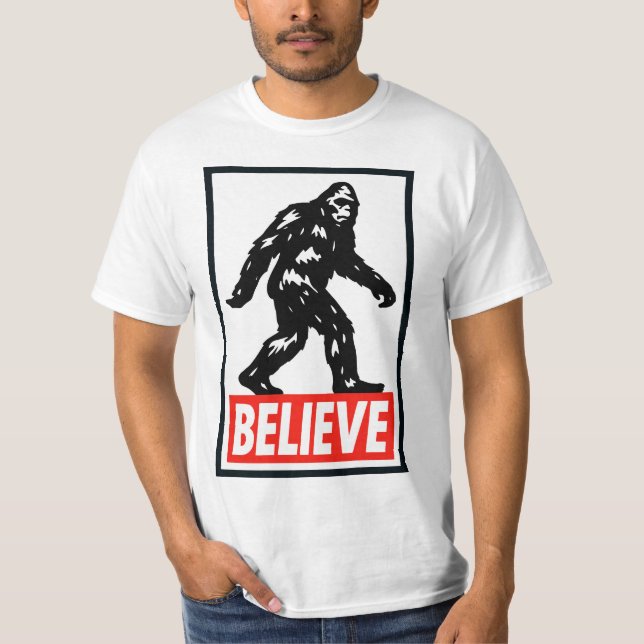 Camiseta Believe - Bigfoot Sasquatch  (Anverso)