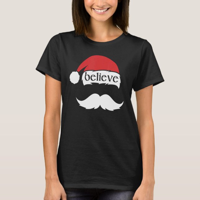 Camiseta Believe in Santa Claus Christmas Matching Family H (Anverso)