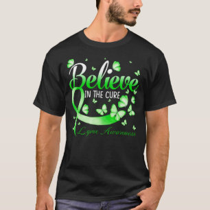 Camiseta Believe In The Cure Lyme Awareness Butterfly