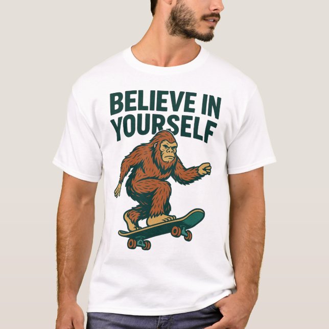 Camiseta Believe In Yourself Motivation Art (Anverso)