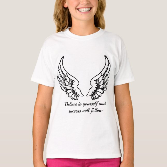 Camiseta Believe In Yourself Motivational  (Anverso)