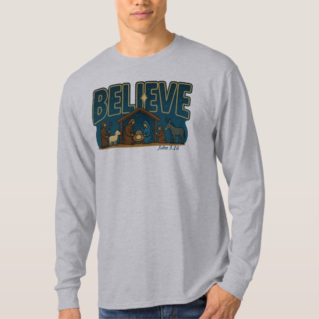 Camiseta Believe Nativity (Anverso)