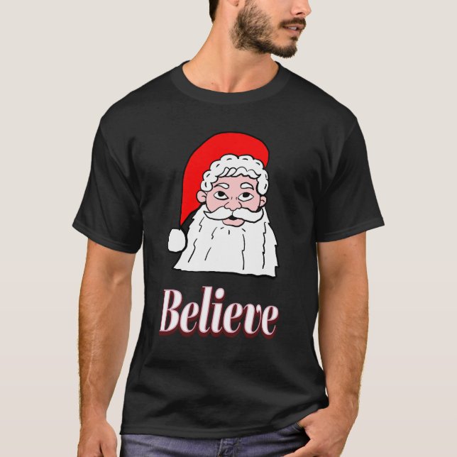 Camiseta Believe Santa (Anverso)
