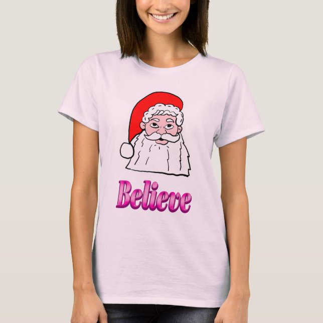 Camiseta Believe Santa T-Shirt (Anverso)