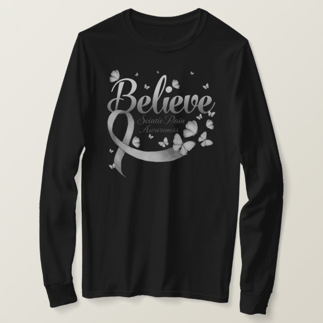 Camiseta Believe SCIATIC PAIN Butterfly (Anverso del diseño)