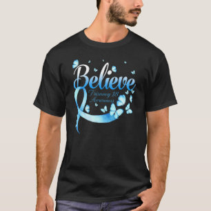 Camiseta Believe Trisomy 18 Sensibilización Mariposa 1