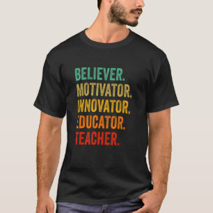 Camiseta Believer Motivator Innovator Educator Stud