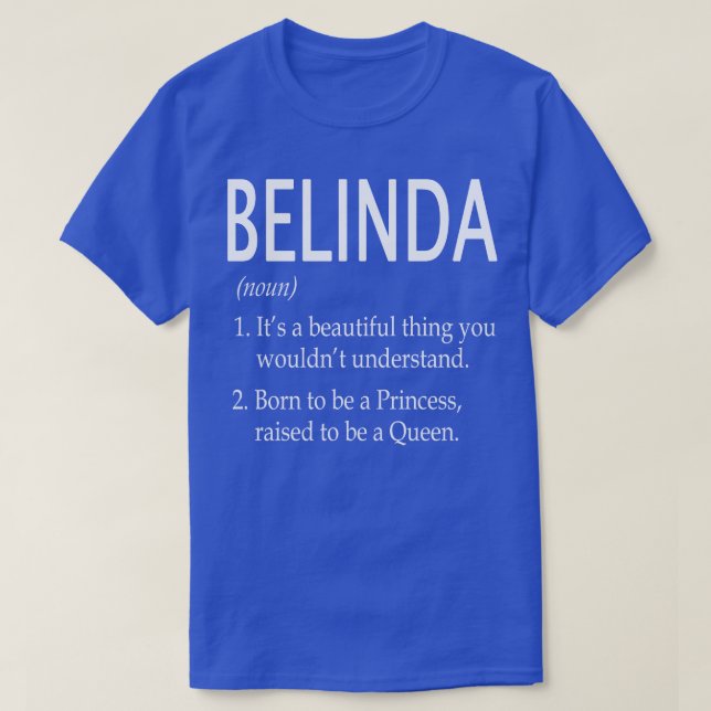 Camiseta Belinda Name Gift (Diseño del anverso)