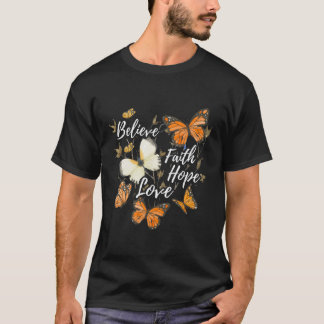 Camiseta Belith Hope Love Monarch Butterfly