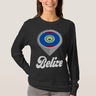 Camiseta Belize Flag Pin  I Love Belize Travel