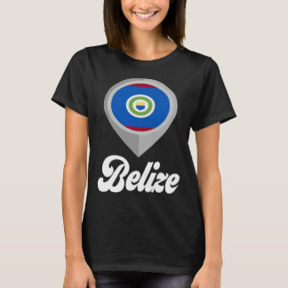 Camiseta Belize Flag Pin  I Love Belize Travel
