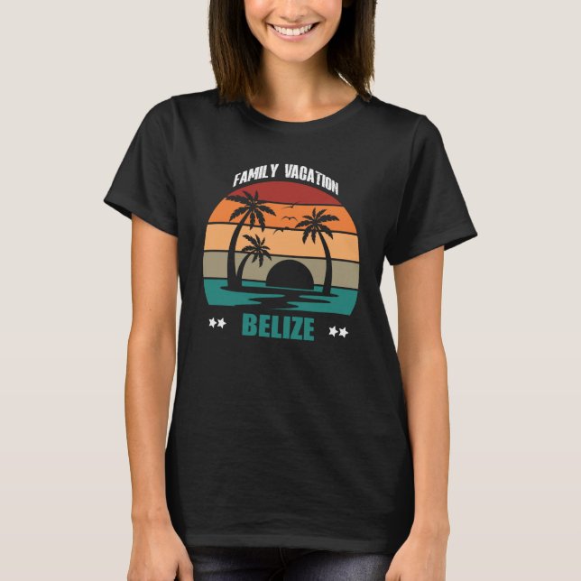 Camiseta Belize Summer Family Couple Matching Holiday (Anverso)