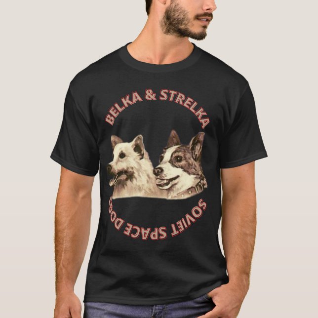 Camiseta Belka i Strelka Soviet space dogs T-Shirt (Anverso)
