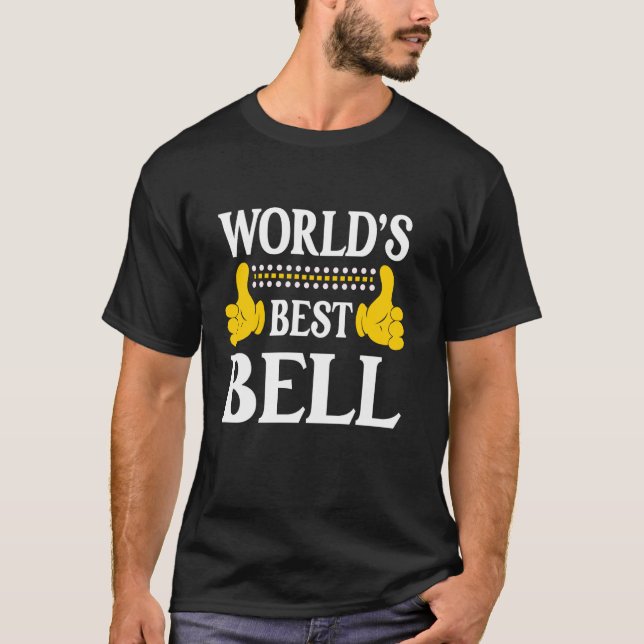 Camiseta Bell Apellido Funny Team Family Apellido Mundo B (Anverso)