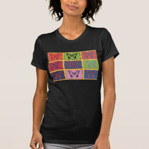 Camiseta Bella Artes de mariposa de color vintage