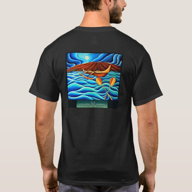 Camiseta Bella Artes 'Viaje a la luz de la luna' (Reverso)