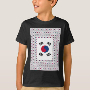 Camiseta Bella Bandera Diagonal Coreana: Un Arte Infinito