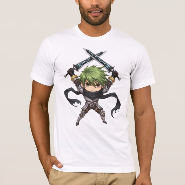 Camiseta Bella+Canvas A Lenda das Lâminas Duplas (Anverso)