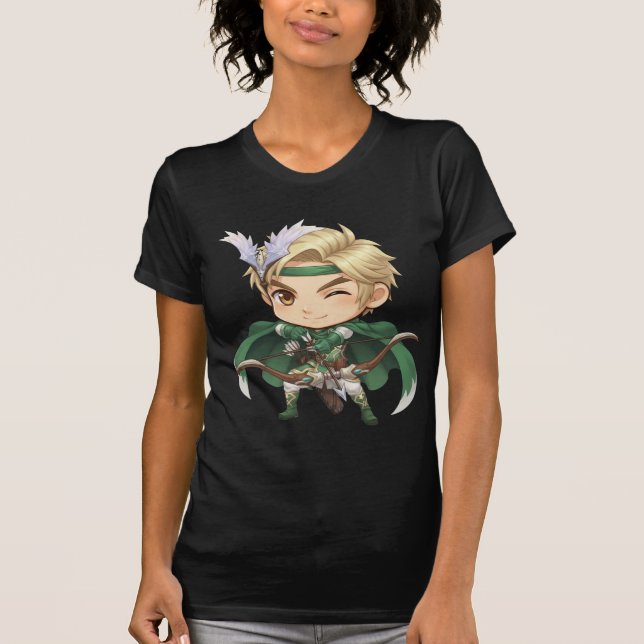 Camiseta Bella+Canvas Atirador Chibi [M] (Anverso)
