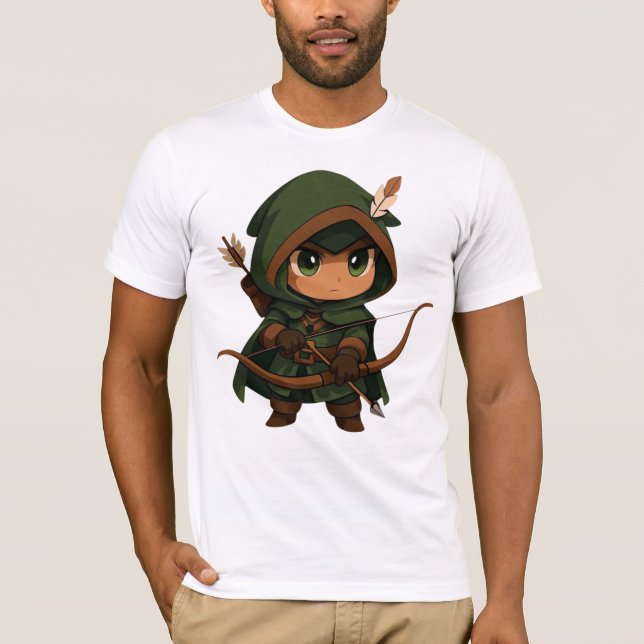 Camiseta Bella+Canvas Caçador Fofo (Anverso)