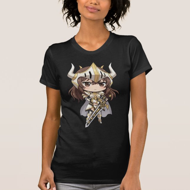 Camiseta Bella+Canvas Cavaleiro Chibi [F] (Anverso)