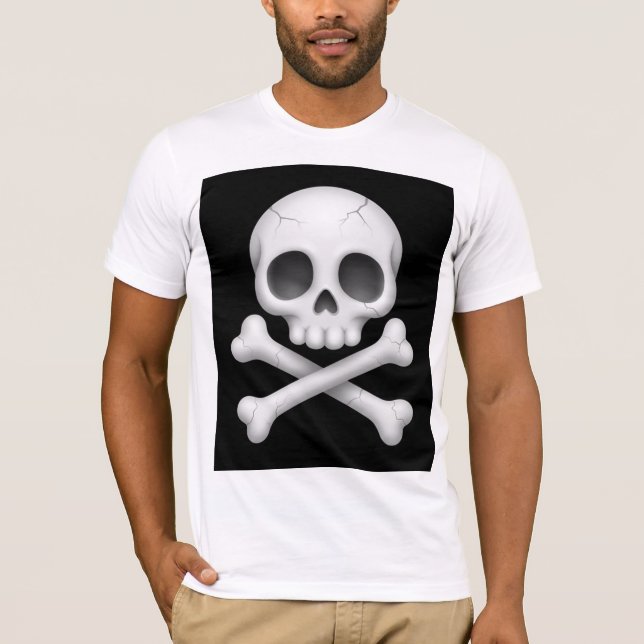 Camiseta Bella+Canvas Crânio Polido (Anverso)