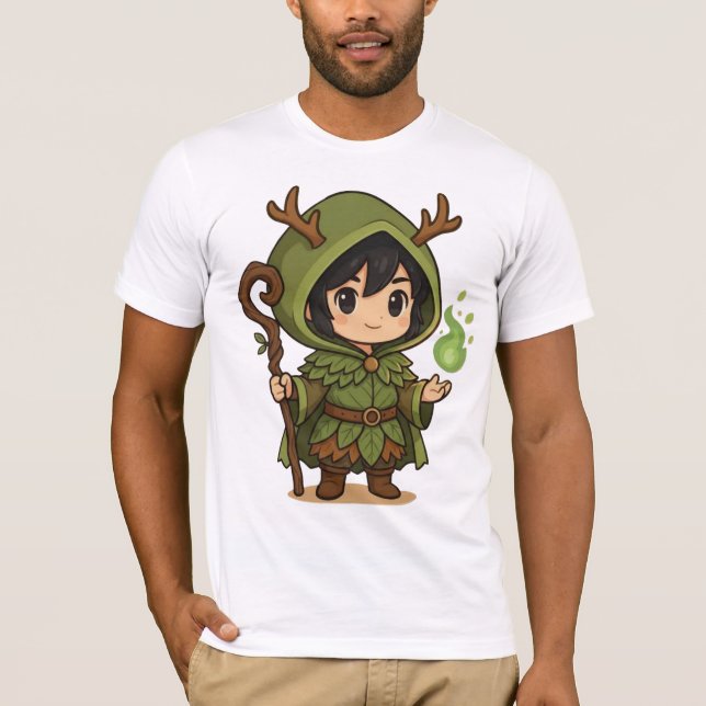 Camiseta Bella+Canvas Druida Fofo (Anverso)