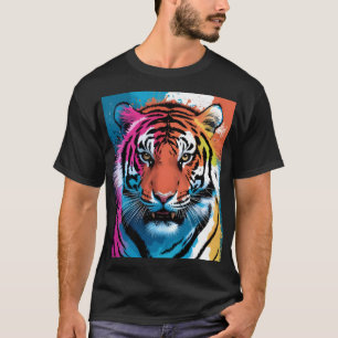 Camiseta Bella+Canvas para hombres de arte tigre