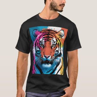 Camiseta Bella+Canvas para hombres de arte tigre