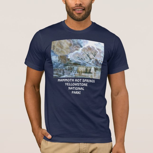Camiseta Bella-Canvas T-Shirt Único Mamut Hot Springs! (Anverso)