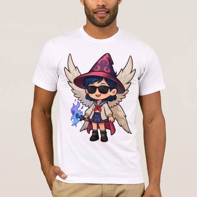 Camiseta Bella+Canvas Zuzu Anjo Mágico (Anverso)