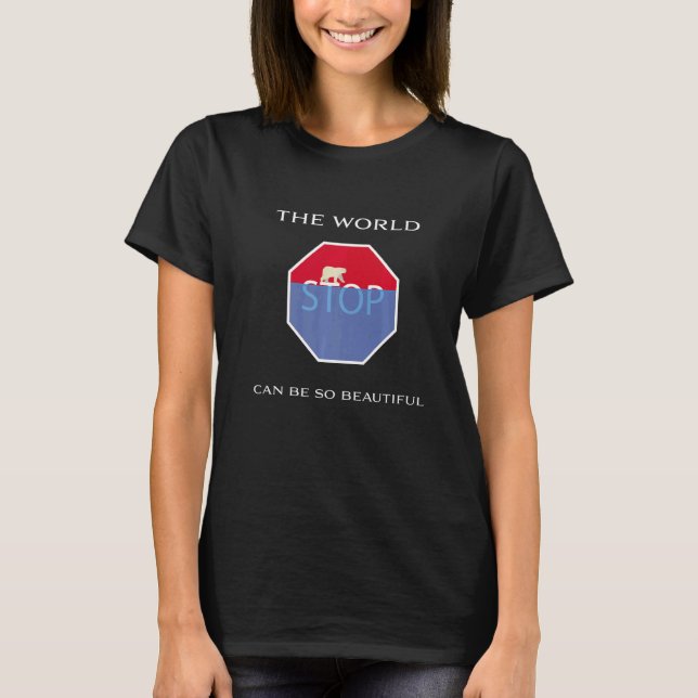 Camiseta Bella Conservación de la Naturaleza de la Tierra E (Anverso)