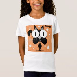 Camiseta Bella de los chicas del gato negro cupo la