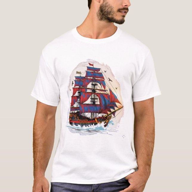 Camiseta Bella nave DigitalArt (Anverso)