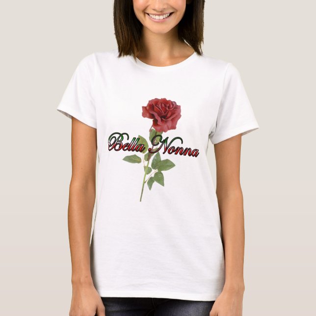 Camiseta Bella Nonna (abuela italiana hermosa) (Anverso)