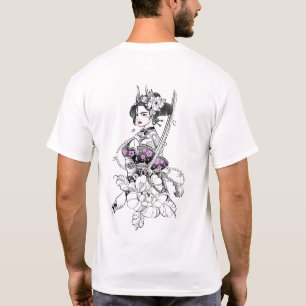 Camiseta "Bella Samurai Geisha con Katana"