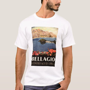 Camiseta BELLAGIO Lago Como ITALIA Escenario Turismo Italia