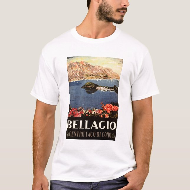 Camiseta BELLAGIO Lago Como ITALIA Escenario Turismo Italia (Anverso)