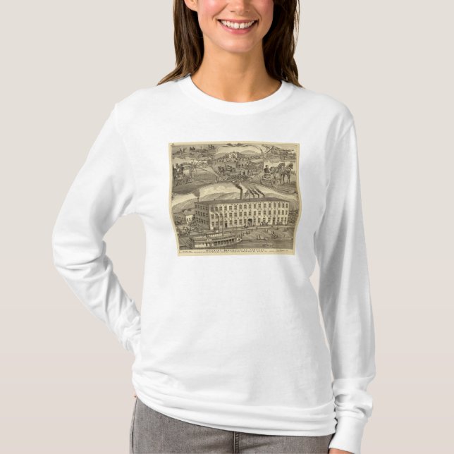 Camiseta Bellaire Manufacturing Company Bellaire, Ohio (Anverso)
