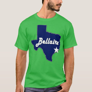 Camiseta Bellaire Texas Lone State Map Texas City Naval Azu