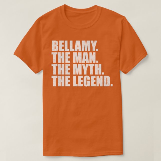 Camiseta BellamyBellamy Nombre Bellamy nombre dado nombre (Diseño del anverso)