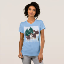 Bellas árticas marrones en rocas de invierno de ni