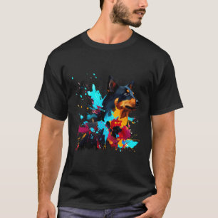 Camiseta Bellas Colorosas Espladuras De Pintura Resumen Art