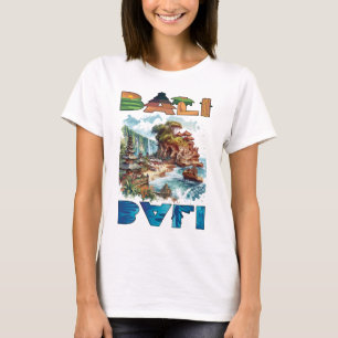 Camiseta Bellas mujeres de Bali blancas