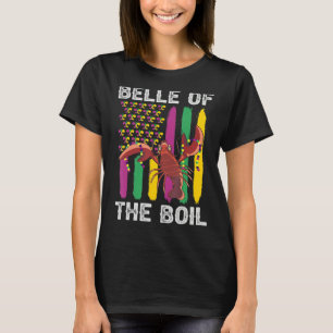 Camiseta Belle Of The Boil Crawfish Mardi Gras American Fla