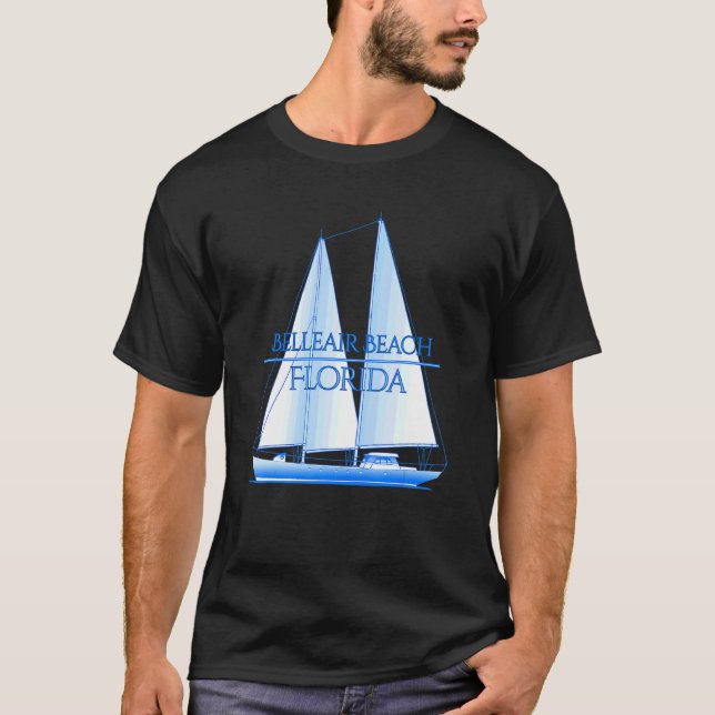 Camiseta Belleair Beach Florida Navegación Náutica Costera (Anverso)