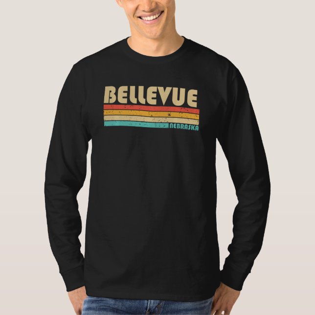 Camiseta Bellevue Ne Nebraska Funny Home Roots Retro 7 (Anverso)