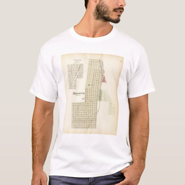 Camiseta Bellevue y La Platte, Nebraska (Anverso)